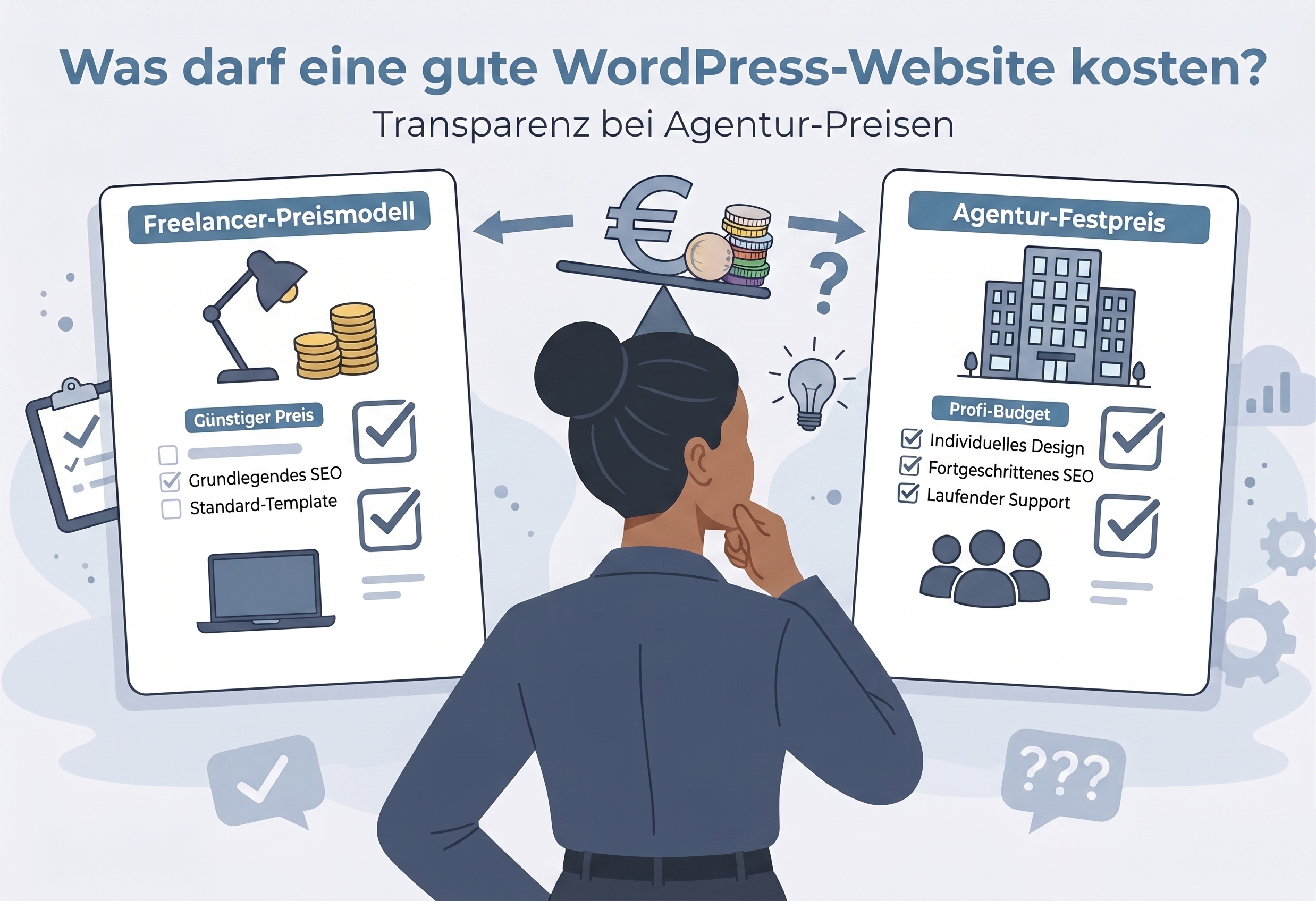 Was darf eine gute WordPress-Website kosten Transparenz bei Agentur-Preisen